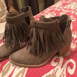 Fringe booties